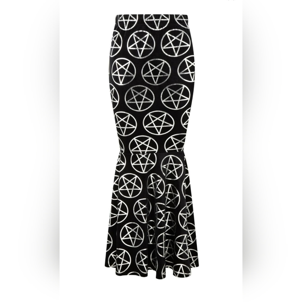 Rare/Deadstock/Soldout Killstar Pentagram Mermaid Maxi Skirt - Picture 3 of 3